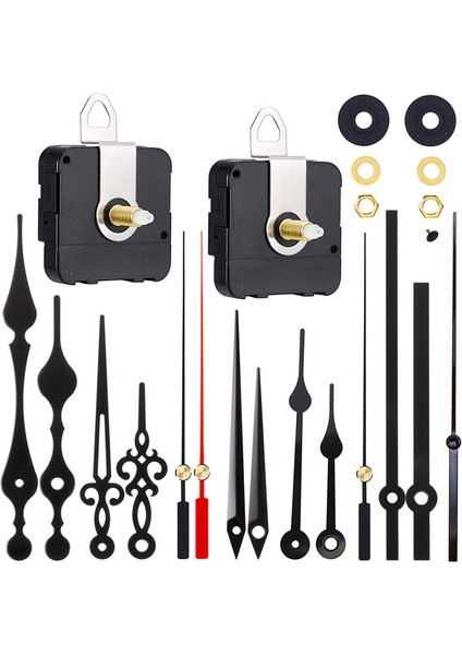 2 Adet Yüksek Uzun Şaft Saati Hareket Mekanizması 5 Farklı Elle Dıy Saat Onarım Parçaları Değiştirme (Yurt Dışından)