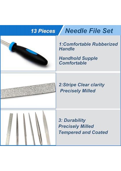 13PCS Küçük Dosya Seti Metal Elmas Iğne Dosya Seti Dosya Araç Seti Hassas Metal Dosya Çalışması Ahşap Takı Modeli Dıy (Yurt Dışından) fiyatları