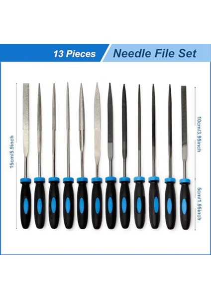 13PCS Küçük Dosya Seti Metal Elmas Iğne Dosya Seti Dosya Araç Seti Hassas Metal Dosya Çalışması Ahşap Takı Modeli Dıy (Yurt Dışından) modelleri