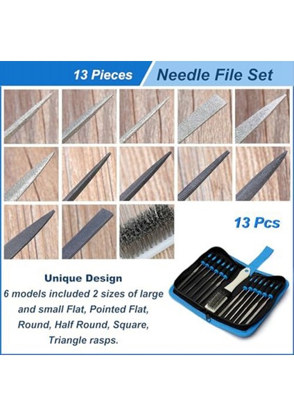 13PCS Küçük Dosya Seti Metal Elmas Iğne Dosya Seti Dosya Araç Seti Hassas Metal Dosya Çalışması Ahşap Takı Modeli Dıy (Yurt Dışından) fırsatları