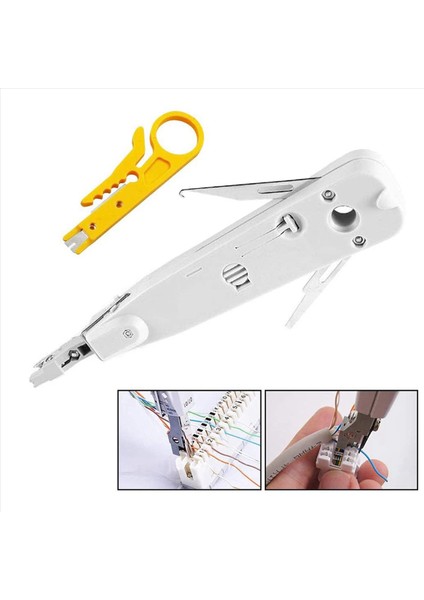 6x Yumruk Aracı Idc RJ45 RJ11 CAT5E Cat6 Ağ Telekom Telekom Telekom Kablo Soketi Etki Terminal Ekleme Araçları (Yurt Dışından) fırsatları
