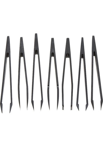 7pcs Siyah Plastik Antistatik Düz Dipli Üst Uç Cımbız El Aletleri Seti (Yurt Dışından) indirimleri