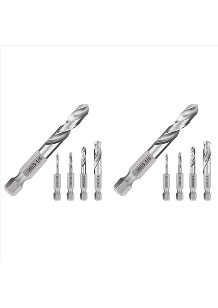 1/4 Hex Shank Matkap Bit Seti 10 Pcs Metal M2 Kısa Uzunluk Matkap Bit Çelik Için Set Hızlı Değişim Için Chuck (Yurt Dışından)