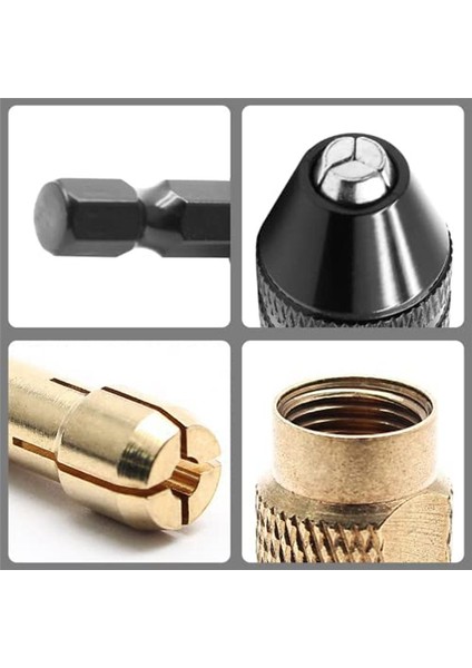 Pirinç Kolet Seti 4485 Pirinç Döner Alet Aksesuarları 1/32 Inç Ila 1/8 Inç 4486 Matkap Anahtarsız Bit Chuck Aracı (Yurt Dışından) indirimleri