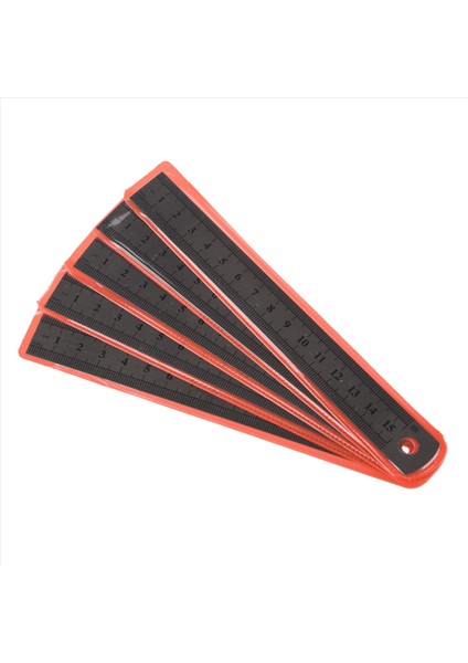 20 Adet Çift Tarafı Işaretli 15 cm 6 Inç Paslanmaz Çelik Düz Cetvel (Yurt Dışından) fiyatları