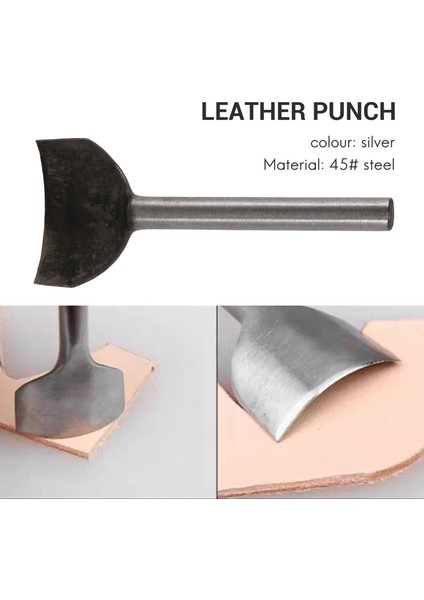 Ark Şeklindeki Kesici Yumruk Kayış Kayışı Cüzdan ve Çanta Işçiliği Için 7 Boyutta (10MM-40MM) Deri Zanaat Aletleri (Yurt Dışından) fiyatları