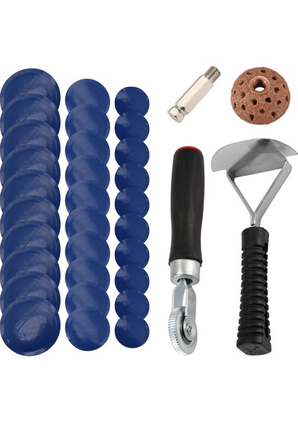 Lastik Yama Makinası Kiti Lastik Yama Silindiri/ Lastik Onarımı Bu Parlatma Tekerleği/ Lastik Iç Astar Sıyırıcı/ 30 Pcs Yamaları (32/42/58MM) (Yurt Dışından)