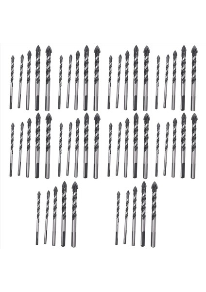 Fayans Beton Tuğla Cam Plastik ve Ahşap Tungsten Karbür Tuğla Duvarı Için 50 Adet Çok Malzemeli Matkap Ucu Seti (Yurt Dışından)