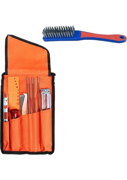 Chainsaw Netleme Kiti 10 Parça Soyan Zincirler Dosyalar Set Evrensel Testere Dosya Seti Dosya Kiti Saw Zincirleri (Yurt Dışından)