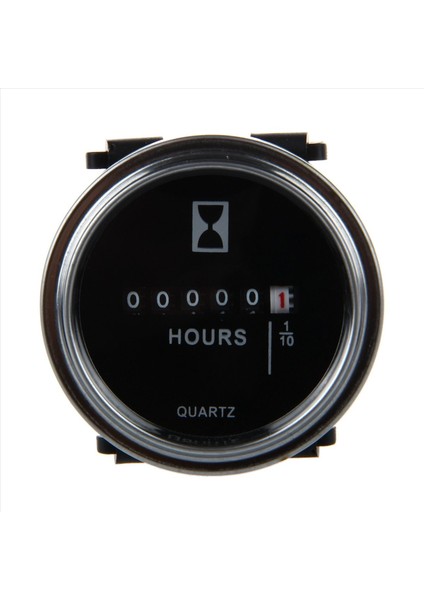 2x Saat Metre 6 Ila 80 Volt Dc - Yuvarlak Gümüş Trim Halkası (Yurt Dışından) fiyatları