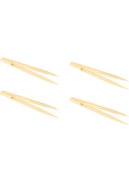 10X Sivri Uç Bambu Düz Cweezer Çay Maşa Kullanışlı Alet (Yurt Dışından)