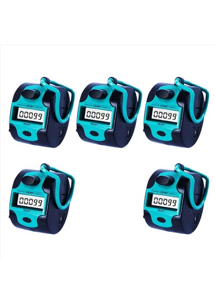 5x Sayaç Tıkır Manuel Dijital Dikiş Sayacı Parmak Halkası Mekanik El Taşınağı Sıralı Insanlar Golf (Yurt Dışından)