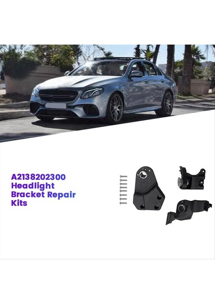 Sağ Ön Far Braketi Onarım Kiti A2138202200 Mercedes Benz E W213 W238 16-20 Kafa Işık Tutucu Sabit Vida (Yurt Dışından) fiyatları