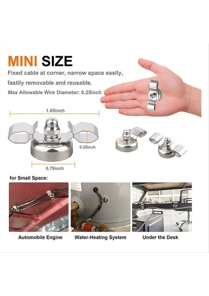 20MM Manyetik Kablo Klipsleri Anti-Çizik Manyetik Kancalar Ağır Hizmet Tipi Kayma Önleyici Kablo Klipsleri Güçlü Mıknatıs Kablosu Tutucusu 6pc (Yurt Dışından) modelleri