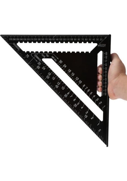 Üçgen Kare 12 Inç Ölçüm Aletleri Alüminyum Ağaç Işleme Aletleri Inç Kare 90 Derece Kalın (Yurt Dışından) modelleri