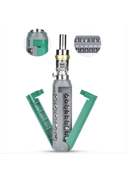 Çok Fonksiyonlu El Aleti Spiral Cırcır Çidesi Tornavida Ipi Kiti Otomatik Onarım Çok Açı Cırcır Tornavida El Aletleri B (Yurt Dışından) fırsatları