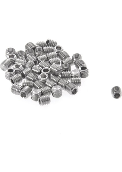 100PCS M3X3MM Paslanmaz Çelik Altıgen Soket Set Kapak Noktası Grub Vidaları Gümüş (Yurt Dışından) fiyatları