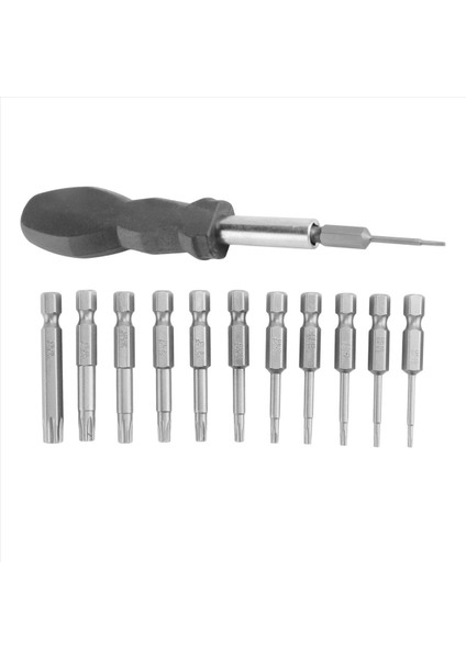 12 Paket Torx Kafa Tornavida Bit Seti 1/4 Inç Hex Shank T5-T40 Yıldız Tornavida Alet Kiti 1 Paket Saplı (Yurt Dışından) modelleri