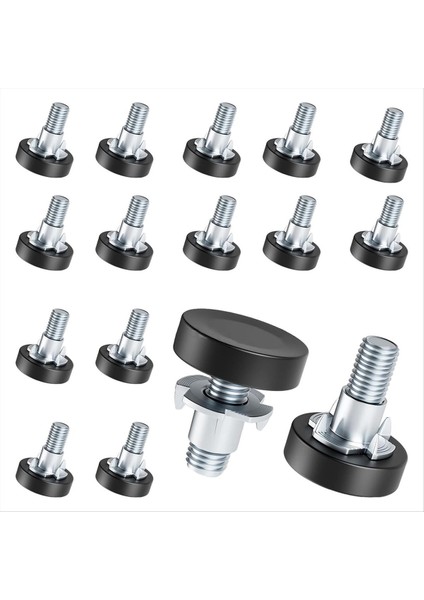 1/4 Inç Iplik Tesviye Ayakları 16 Adet T-Futatası ile 16 Adet Mobilya Tesviye Ayarlanabilir Mobilya Ayakları Dişli Vida Içinde (Yurt Dışından)