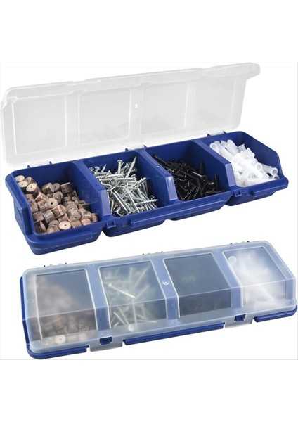 Mini Vidalı Parçalar Kutu Depolama Çantası Geri Dönüştürülmüş Malzeme 400 0g Mavi (Yurt Dışından) indirimleri