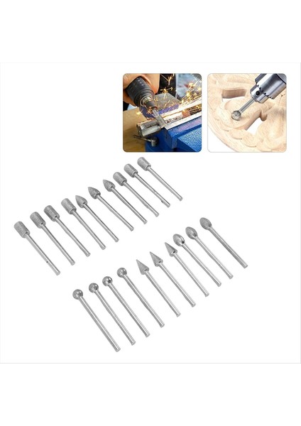 20PCS Taş Oyma Seti Öğütme Bit Seti Ahşap Oyma Jadestone Mermer Zımpara Malzemesi Için Çok Yönlü Kullanım (Yurt Dışından) fiyatları