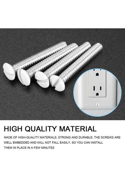 120 Pcs Beyaz Duvar Plakası Vidaları 1 Inç Uzunluğunda 6-32 Iplikler Anahtar Kapağı Vidaları Oval Başlık Freze Yuvası Vidaları Duvar (Yurt Dışından) indirimleri