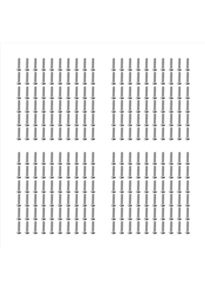M2 x 8mm 304 Paslanmaz Çelik Phillips Pan Kafa Vidaları Cıvata 240 Pcs (Yurt Dışından)