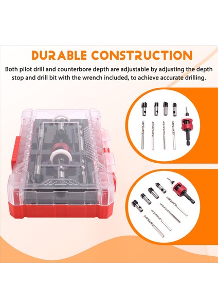 5 Adet Düşük Sürtünme Derinliği Durağı ile 5pcs Counterk Matkap Ucu Seti Hss Konik Bitler 1/8 Inç 9/64 Inç 5/32INCH 11/64INCH (Yurt Dışından) indirimleri