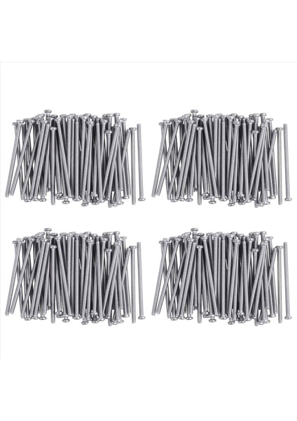 M2 5 x 40MM 304 Paslanmaz Çelik Phillips Yuvarlak Kafa Vidaları Cıvata 240 Pcs (Yurt Dışından)