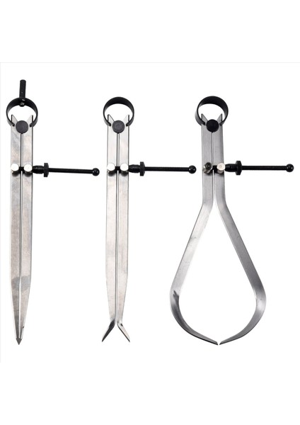 Dış Dış Bölmesinin Içinde Yaylı Kaliper Set 8 Inç Makine Tools 3 Pack (Yurt Dışından)