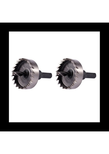 2x Delik Testere Diş Hss Çelik Delik Testere Metal Ahşap Alaşım 40MM Için Matkap Bit Kesici Aracı (Yurt Dışından)