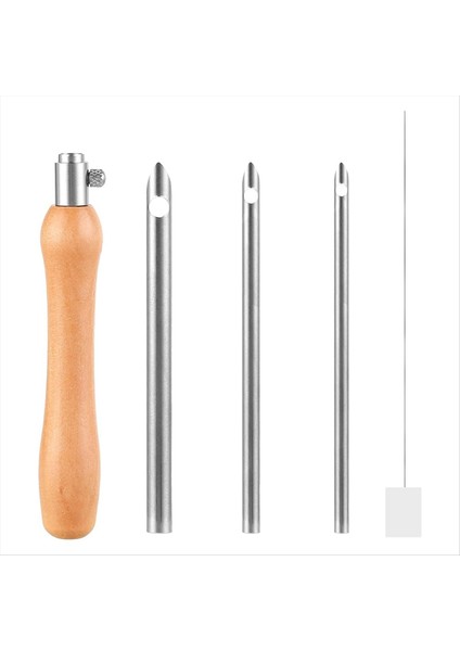 5 Adet Yumruk Iğne Aleti Yumruk Iğne Kiti Metal Yumruk Iğne Punch Iğne Iplik Yumruk Iğne Seti 2 5/3 5/5mm (Yurt Dışından)