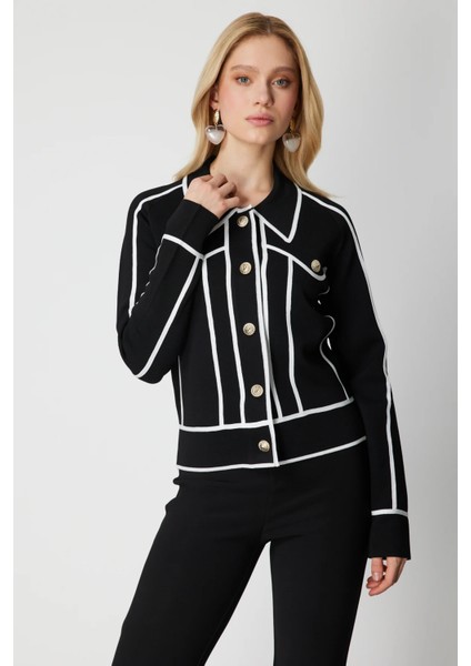 Şerit Detaylı Çıtçıt Kapamalı Hırka 69908-26K fiyatları