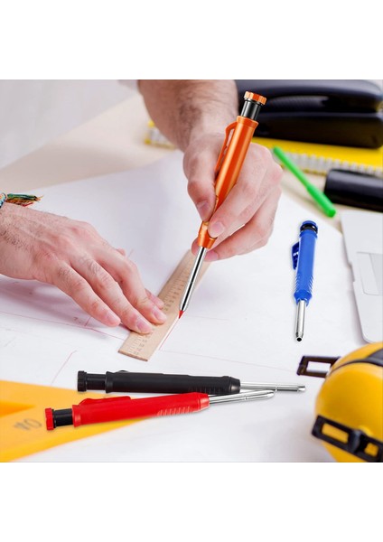 10 Pcs 60 Pc ile Katı Carpenter Kalemleri Doldurma Uzun Burası Derin Delik Mekanik Kalem Işareti Yapı Kalemleri (Yurt Dışından) modelleri