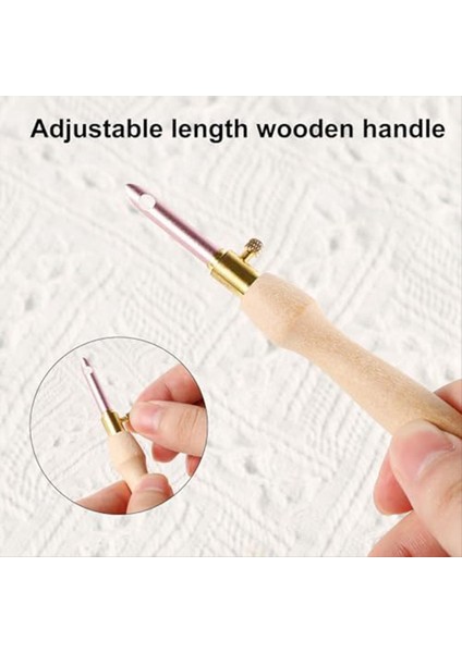 Yumruk Iğne Kiti Ayarlanabilir Ahşap Yumruk Iğne Seti Yumruk Yumruk Iğne Starter Kiti Çocuklar Için Yetişkinler Yeni Başlayanlar (Yurt Dışından) fiyatları