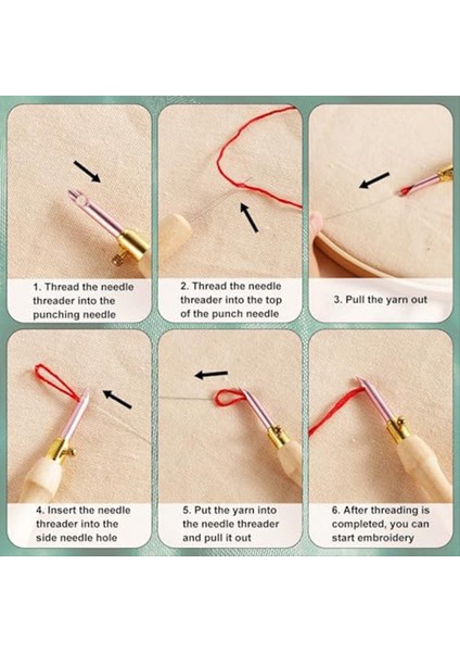 Yumruk Iğne Kiti Ayarlanabilir Ahşap Yumruk Iğne Seti Yumruk Yumruk Iğne Starter Kiti Çocuklar Için Yetişkinler Yeni Başlayanlar (Yurt Dışından) indirimleri