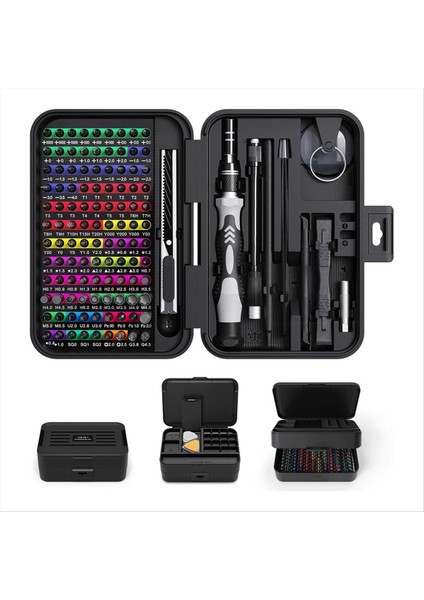 Renk Kodlu Tanımlamalı Hassas Tornavida Seti 1 Mini Manyetik Onarım Alet Kitlerinde 132 Saklama Kutusu (Yurt Dışından) fiyatları