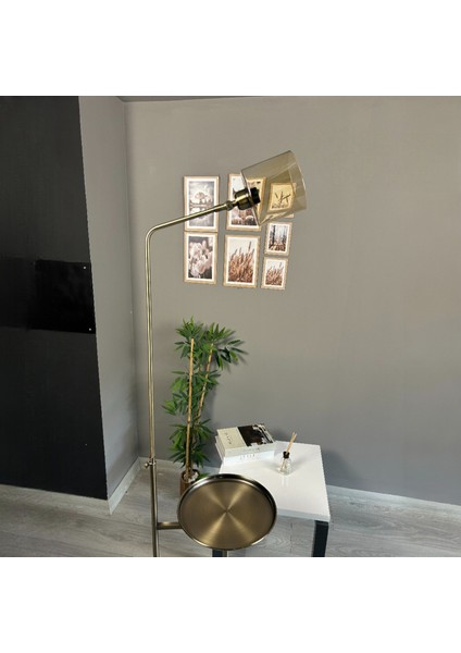 Lille Bal Rengi Cam Eskitme Gövde Lambader Düz Tepsili Modern Metal Zemin Lambası fiyatları