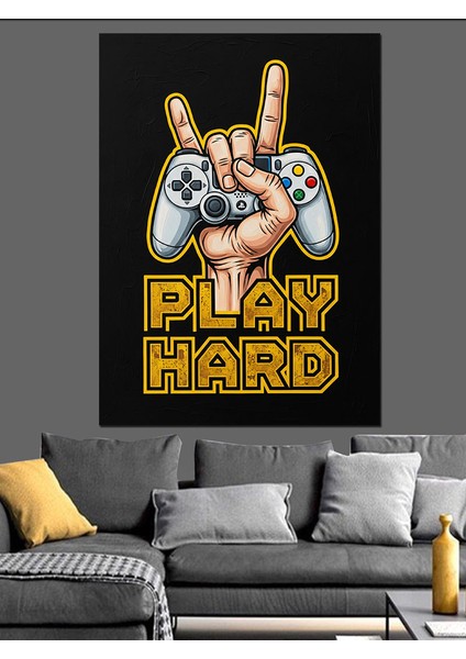 Oyun Kolu Oyna Sert Dekoratif Kanvas - Mdf Ahşap Tablo fiyatları