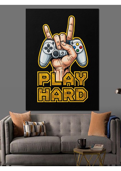 Oyun Kolu Oyna Sert Dekoratif Kanvas - Mdf Ahşap Tablo modelleri