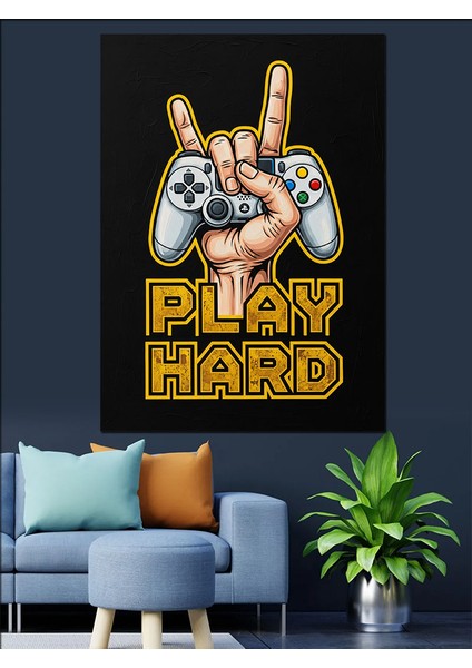 Oyun Kolu Oyna Sert Dekoratif Kanvas - Mdf Ahşap Tablo fırsatları