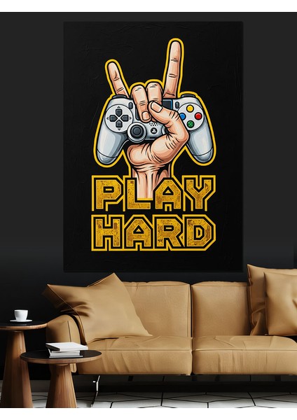 Oyun Kolu Oyna Sert Dekoratif Kanvas - Mdf Ahşap Tablo indirimleri