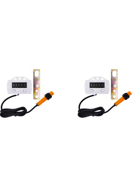 2x 5 Haneli Dijital Ekran Sayacı Yakınlık Endüstriyel Manyetik Sensör Anahtarı Yumruk Sayacı Indüksiyon Ölçer (Yurt Dışından)