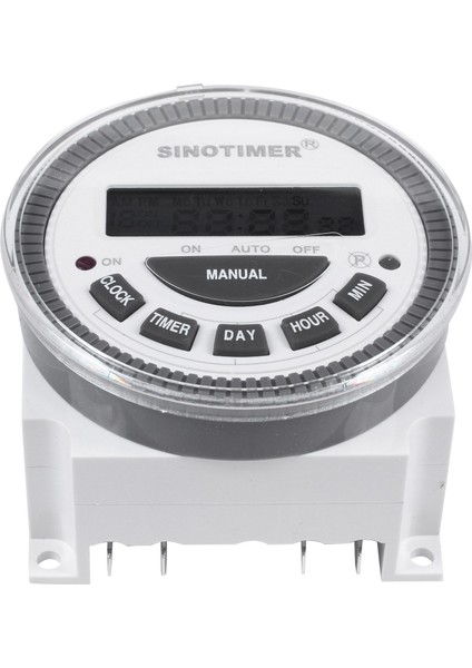 Sinotimer TM-619H-2 230VAC 7 Gün Haftalık Programlanabilir Dijital Zamanlayıcı Aydınlatma Anahtarı Çıkışı 220V Toz Geçirmez Kapalı Voltaj (Yurt Dışından)