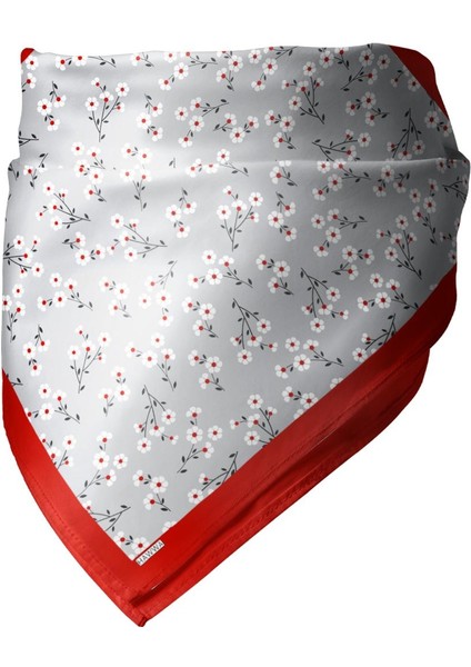 Papatya Desenli Bandana Fular modelleri