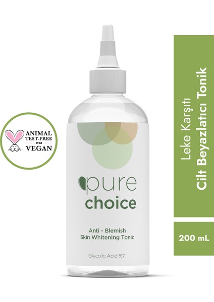 Leke Karşıtı Cilt Beyazlatıcı Tonik 200ML Glycolic Acid %7)