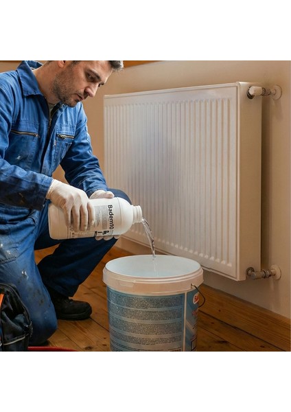 Radyatör Petek Temizleme Kimyasalı 1 Litre Yerden Isıtma Kat Kaloriferleri Merkezi Sistem Için modelleri