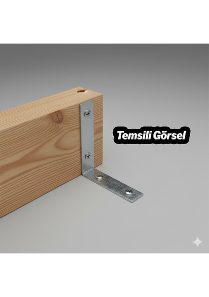 Metal Köşebent 65X65X15 mm (50 Adet) Ince L Demiri Gönye Mobilya Duvar Sabitleme Bağlantı Aparatı modelleri