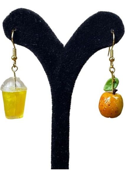 9761 El Yapımı Elma ve Elma Suyu Figürlü Küpe fiyatları