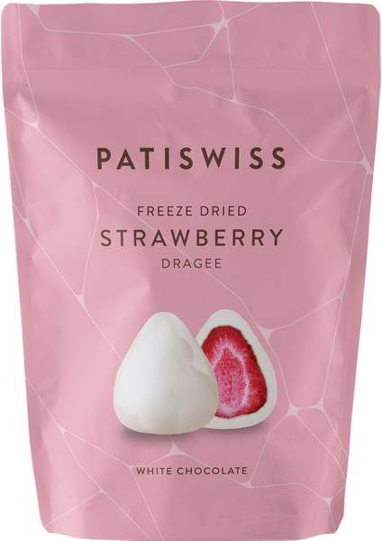 Beyaz Çikolatalı Çilek Draje 80g